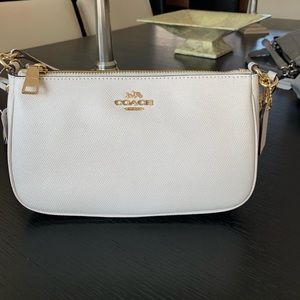 Coach Top Handle Pouch in Leather